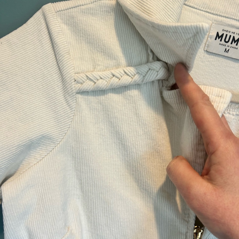 Show Me Your MuMu Cream Zip-Front Mini Dress with Belt - Picture 7 of 10